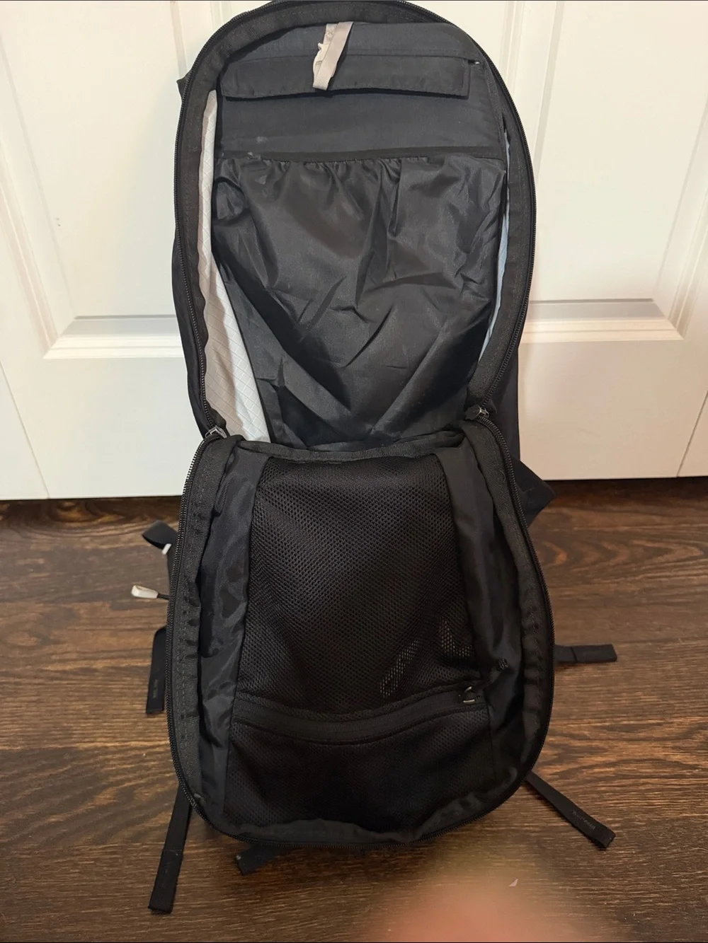 Gregory Black Men's Trekking Backpack with White Harness Accents